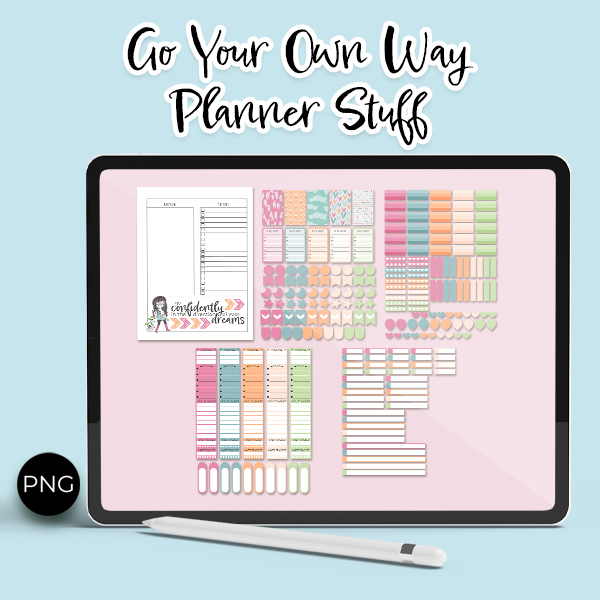 (image for) Go Your Own Way Planner Stuff