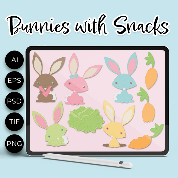 (image for) Bunnies with Snacks