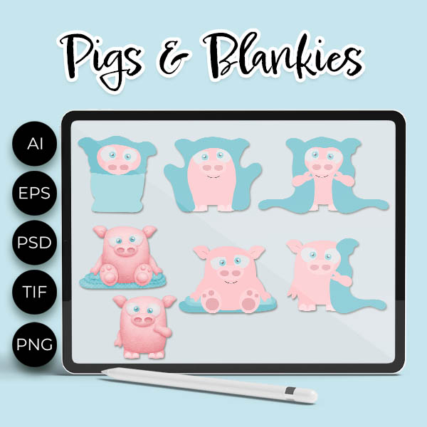 (image for) Pigs in Blankies - Click Image to Close