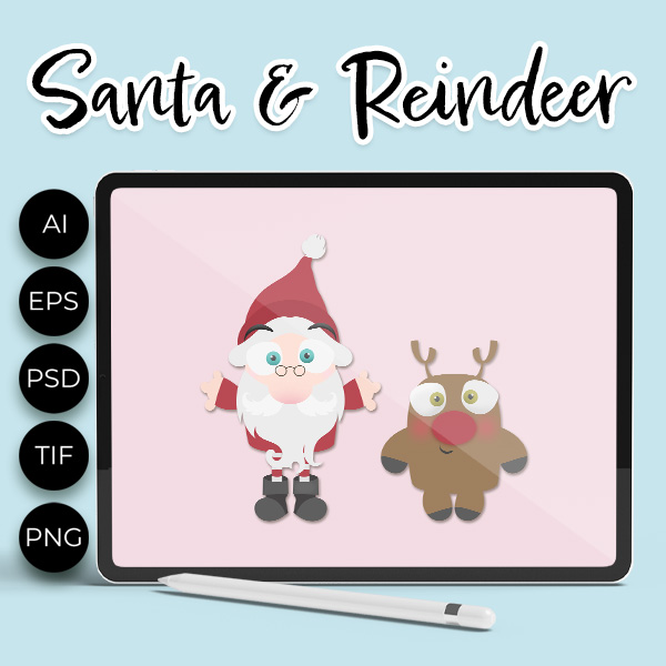 (image for) Santa & Reindeer - Click Image to Close